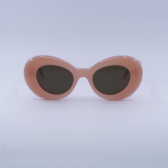 🕶️ New Loewe LW40112I 72E Sunglasses - Shiny Light Pink Frame, Brown Lenses - Picture 2 of 10